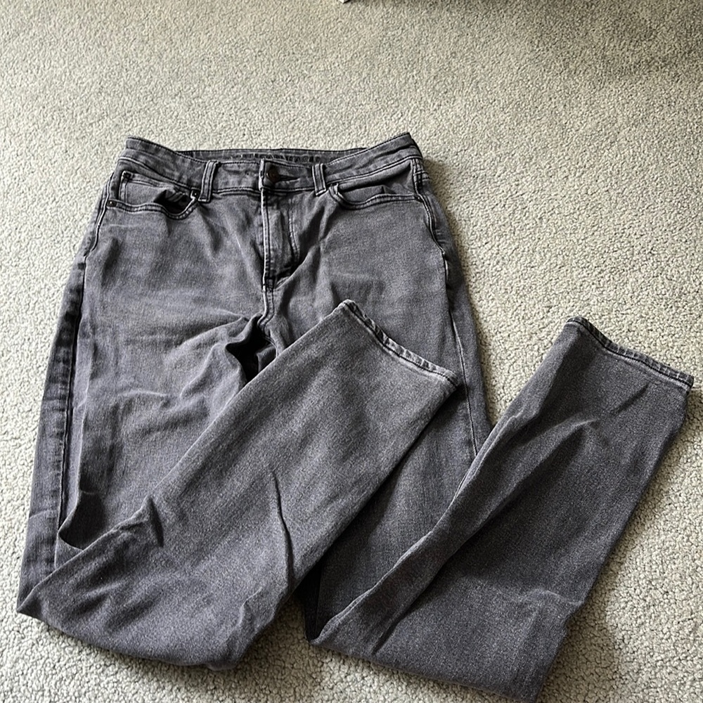 American Eagle Dark Grey Mom Jeans